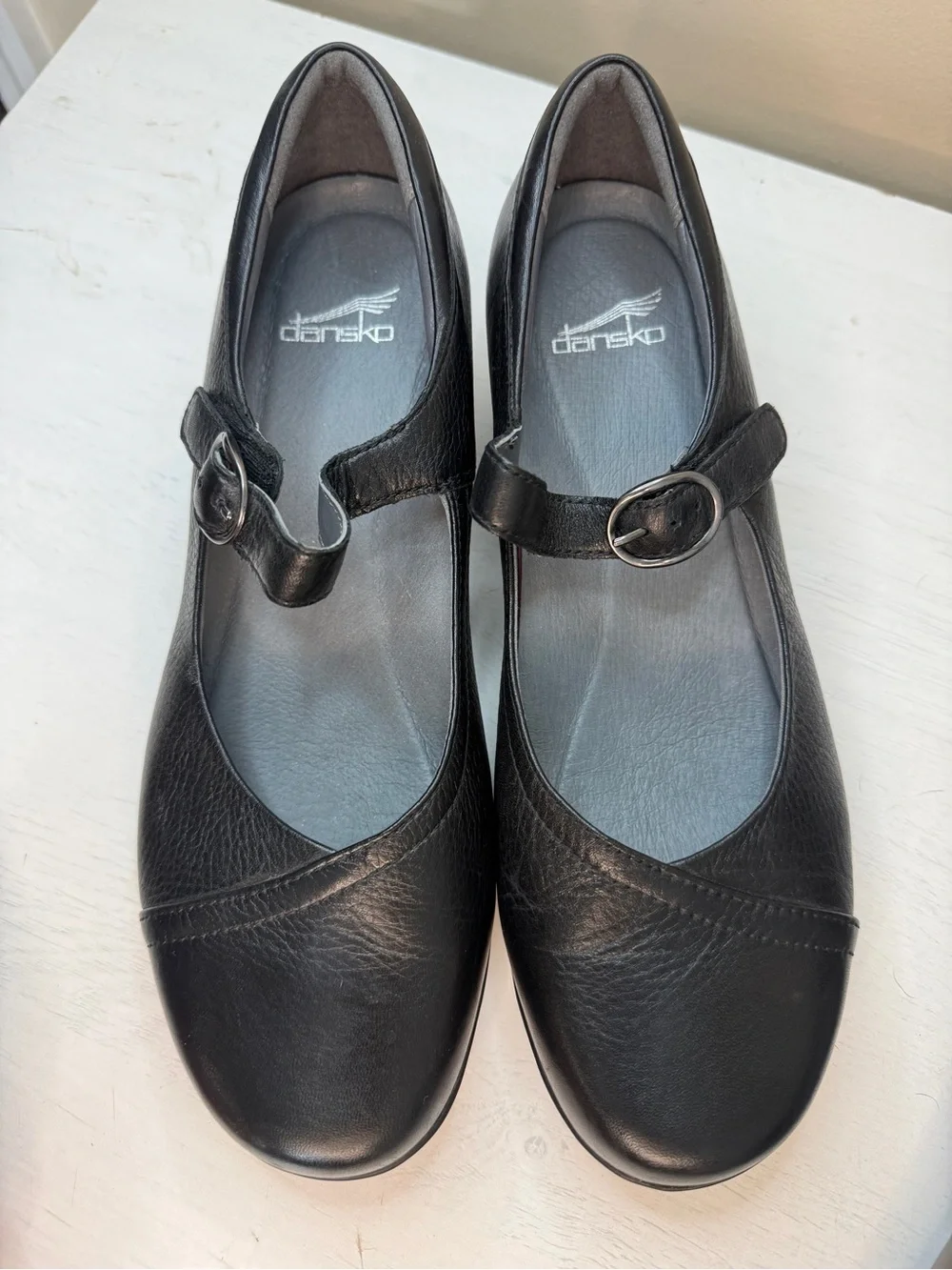Dansko Fawna Mary Jane Shoes Womens EU 42 Black Leather Comfort Career